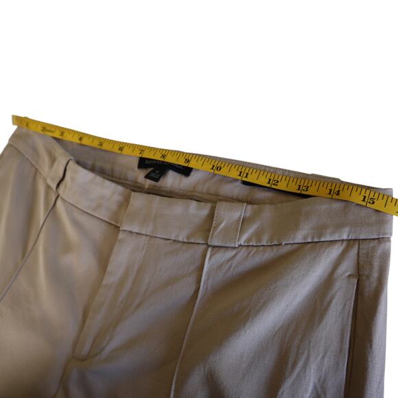 Banana Republic Womens Logan Trouser Pleated Crop Pants Size 6 Khaki Modal Blend - Picture 9 of 12